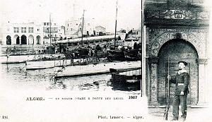 ALGER - GRAND PHARE ET PORTE DES LIONS - 1910